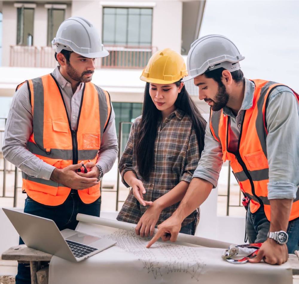 Construction material site application