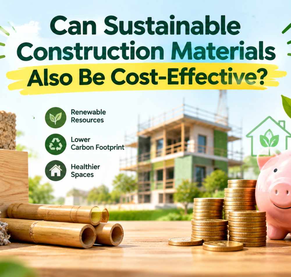 Sustainable construction materials for modern buildings